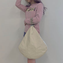 Load image into Gallery viewer, Chanel lambskin rock and chain hobo
