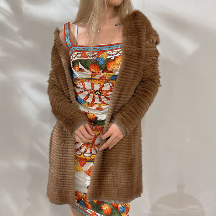 S'Maxmara mink & wool coat Size US6