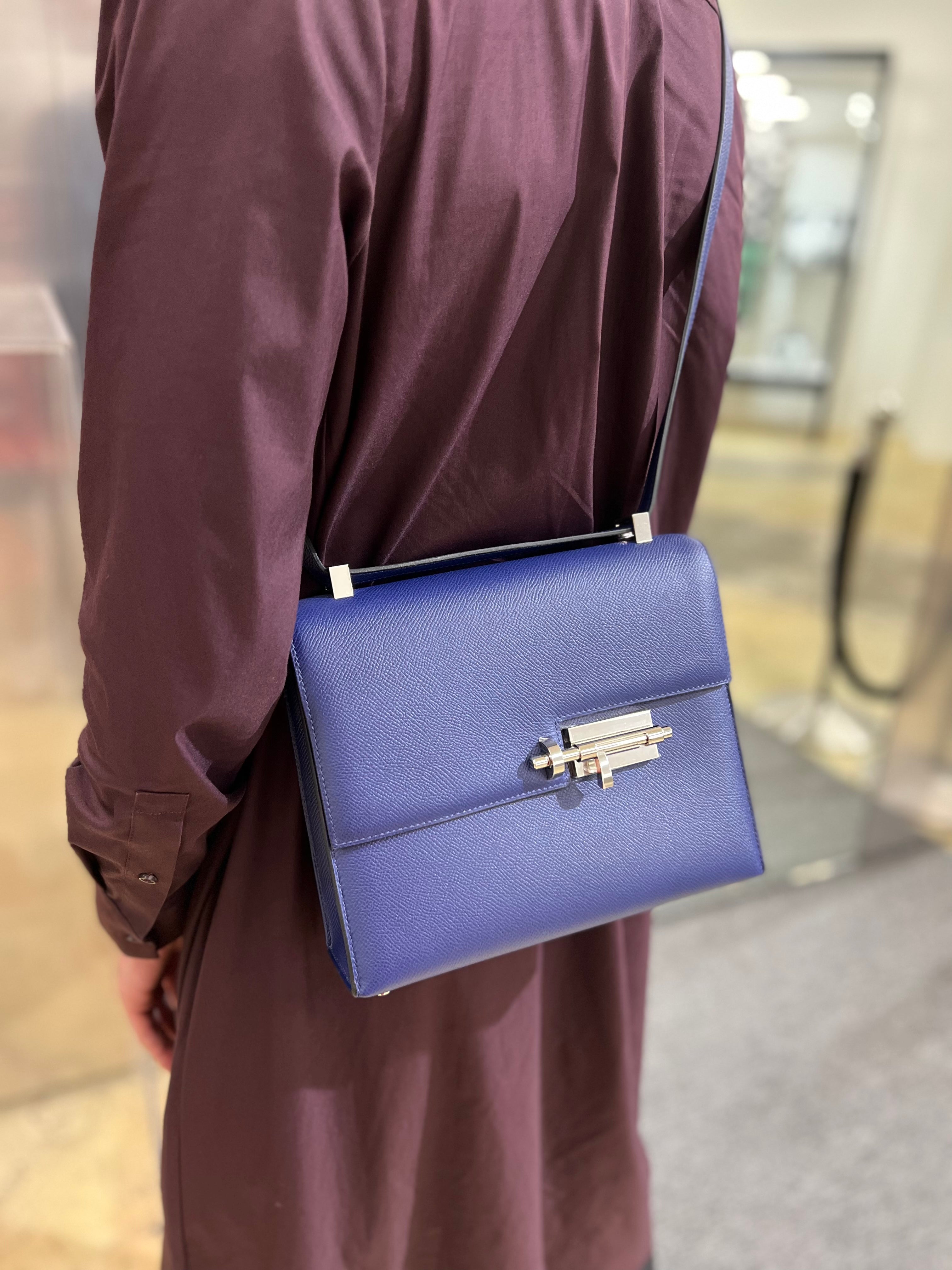 Rodéo pégase leather bag charm Hermès Purple in Leather - 32309550