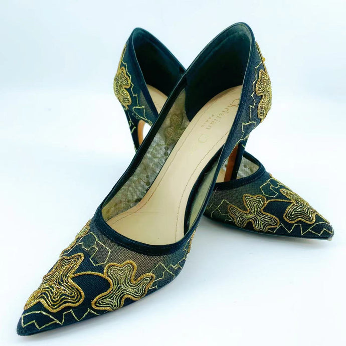 Christian Dior embroidered high heels