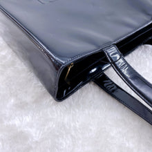 Load image into Gallery viewer, Chanel Black Patent Leather Tote Bag
