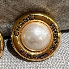 Load image into Gallery viewer, Chanel Rue Combon Vintage Earrings
