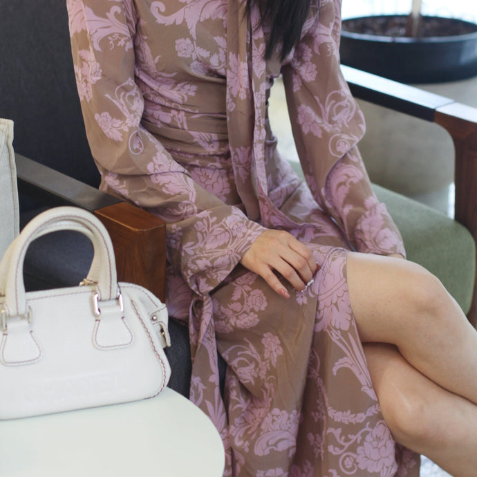 Acne studios 100% silk floral dress