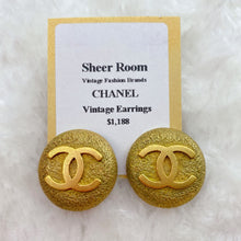 Load image into Gallery viewer, Chanel Vintage Double C Gold Earrings
