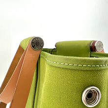 Load image into Gallery viewer, Hermes Green Canvas Cabag Elan PM Bag
