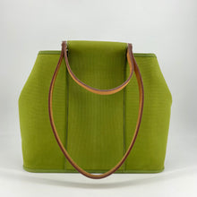 Load image into Gallery viewer, Hermes Green Canvas Cabag Elan PM Bag
