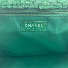 Load image into Gallery viewer, Chanel 2.55 Flap Bag in Green Tweed
