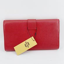 Load image into Gallery viewer, Yves Saint Laurent Red Textured Leather Y-ligne Clutch
