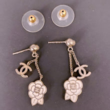 Load image into Gallery viewer, Chanel Camellia earrings
