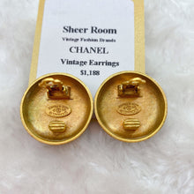 Load image into Gallery viewer, Chanel Vintage Double C Gold Earrings
