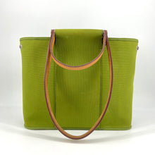 Load image into Gallery viewer, Hermes Green Canvas Cabag Elan PM Bag
