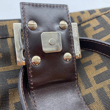 Load image into Gallery viewer, Fendi Monogram Cloth Bagutte Shoulder Bag
