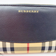 Load image into Gallery viewer, Burberry House Check Canvas and Leather Sip Around Wallet
