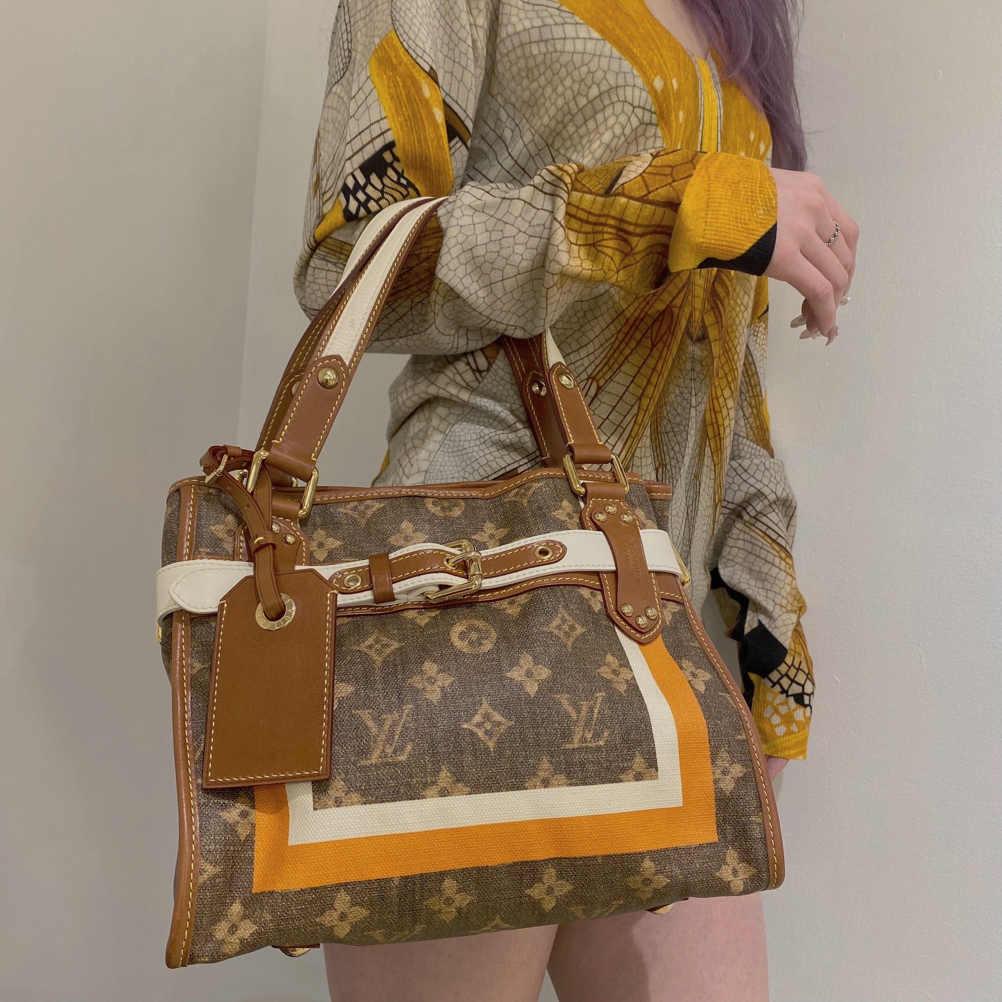 Louis Vuitton Brown Monogram Canvas Limited Edition Rayures