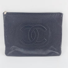 Load image into Gallery viewer, Chanel Black Leather Clutch
