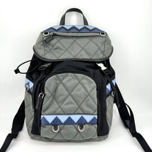 Load image into Gallery viewer, Prada Saffiano Leather-Trimmed Quilted Nylon Backpack

