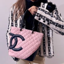 Load image into Gallery viewer, Chanel Lambskin Combon Tote Medium TWS
