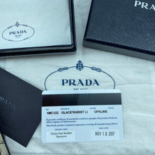 Load image into Gallery viewer, Prada Printed Textured-leather Cardholder
