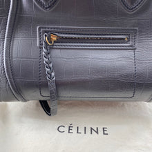 Load image into Gallery viewer, Celine Black Leather Medium Phantom Luggage Tote
