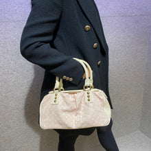 Load image into Gallery viewer, Louis Vuitton Pink Mini Lin Trapeze Handbag
