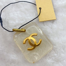 Load image into Gallery viewer, Chanel CC White Clear Plastic Pendant
