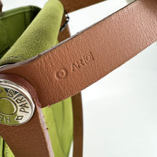 Load image into Gallery viewer, Hermes Green Canvas Cabag Elan PM Bag
