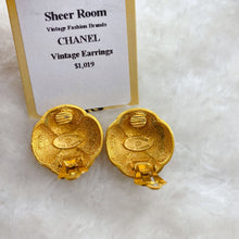 Load image into Gallery viewer, CHANEL vintage gold earrings
