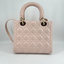 Load image into Gallery viewer, Dior Lady Dior pink Medium Bag Year2013TWS

