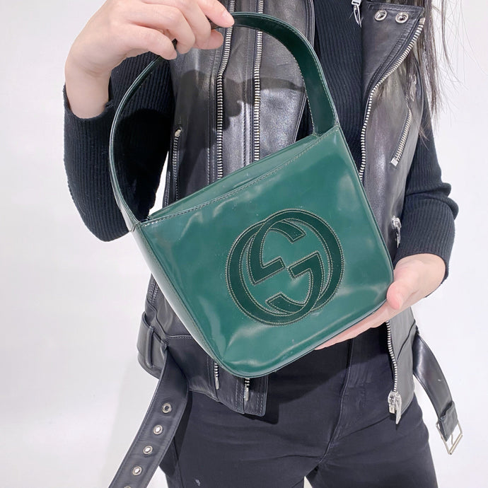Gucci patent leather handbag TWS