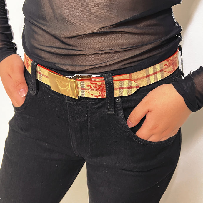 Burberry Classic print belt