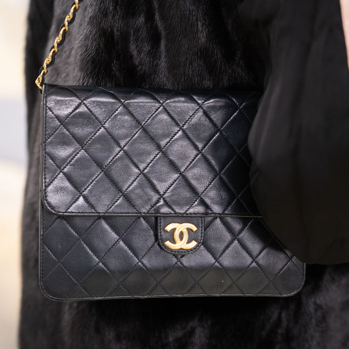 Chanel Quilted Lambskin Vintage shoulder bag TWS pop