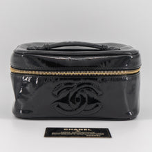 Load image into Gallery viewer, CHANEL patent leather vanity bag
