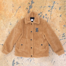 Load image into Gallery viewer, Burberry monogram motif fleece jacket
