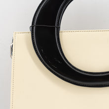 Load image into Gallery viewer, Christian Dior Vintage cream and black handbag with circular handles
