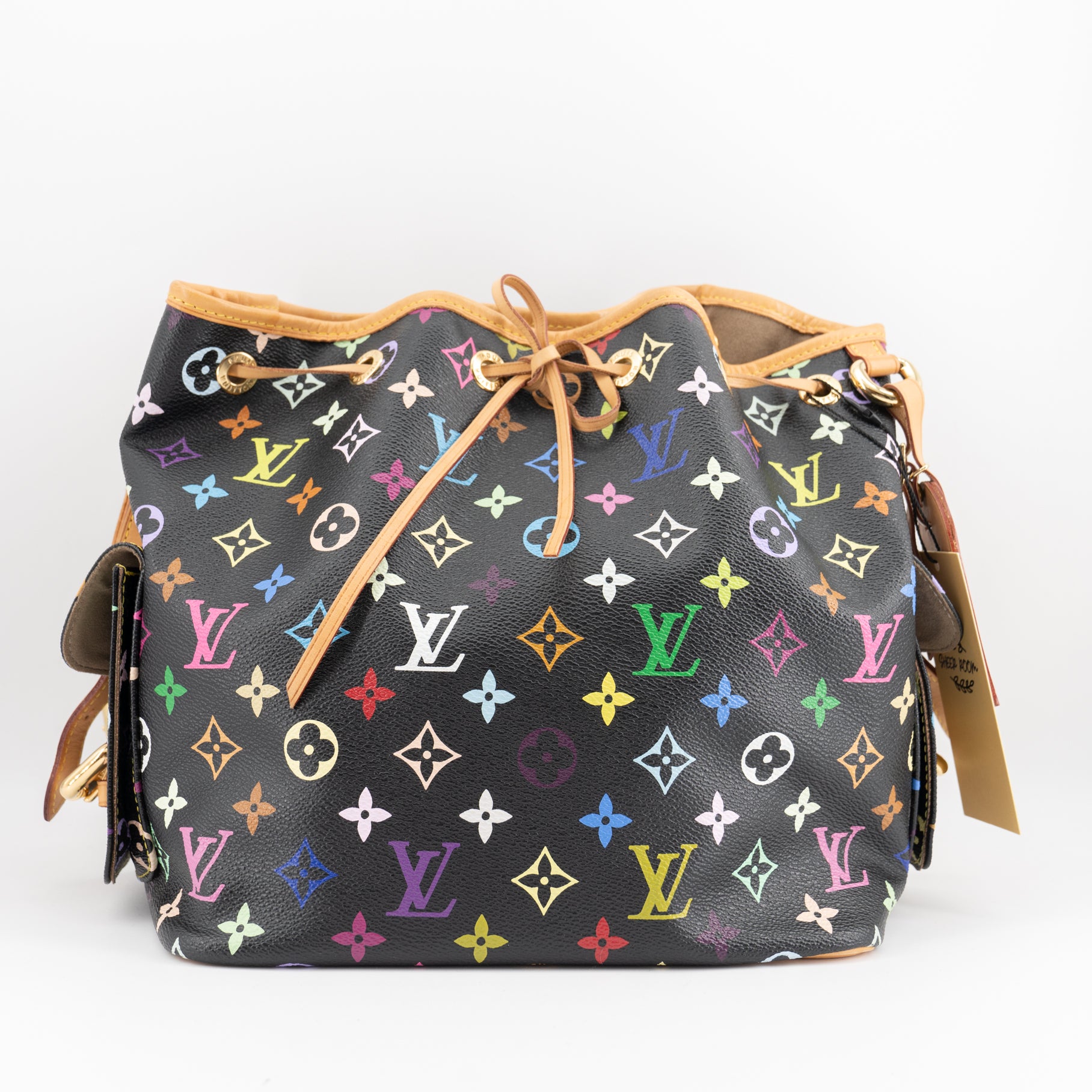 Louis Vuitton Black Monogram Multicolore Petit Noe Bag - ShopperBoard