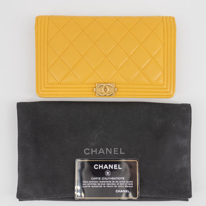 Chanel Le boy Long Wallet