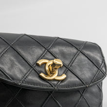 Load image into Gallery viewer, Chanel Black Gold Bag Bum bag Belt
