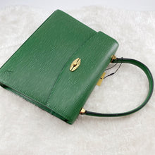 Load image into Gallery viewer, Louis Vuitton Green Leather Marlesherbes Bag
