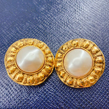 Load image into Gallery viewer, Chanel pearl earrings
