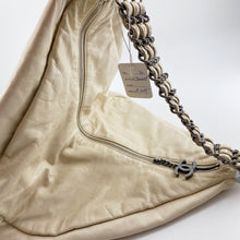 Load image into Gallery viewer, Chanel lambskin rock and chain hobo
