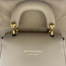 Load image into Gallery viewer, Burberry Tan leather mini DK88 top handle bag
