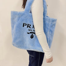Load image into Gallery viewer, Prada Baby Blue Towel Tote Bag
