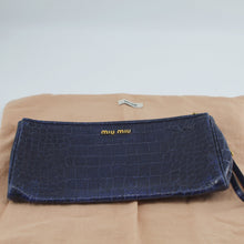 Load image into Gallery viewer, Miu Miu Blue Crocodile Handbag TWS
