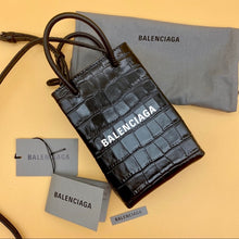 Load image into Gallery viewer, BALENCIAGA SHOPPING PHONE HOLDER leather bag

