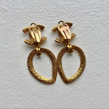 Load image into Gallery viewer, Chanel vintage CC logo earrings
