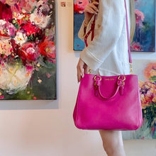 Load image into Gallery viewer, MIU MIU pink leather two-way tote
