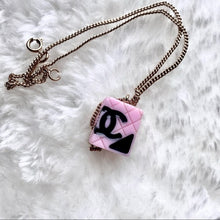 Load image into Gallery viewer, CHANEL pink pendant necklace
