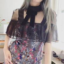 Load image into Gallery viewer, SELF-PORTRAIT bow lace dress
