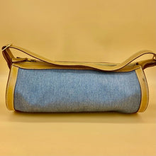 Load image into Gallery viewer, Hermès Vintage Blue Denim Fabric shoulder bag
