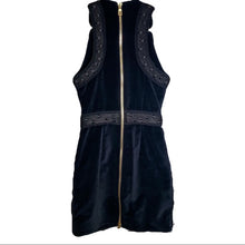 Load image into Gallery viewer, BALMAIN × H&amp;M black Velvet dress
